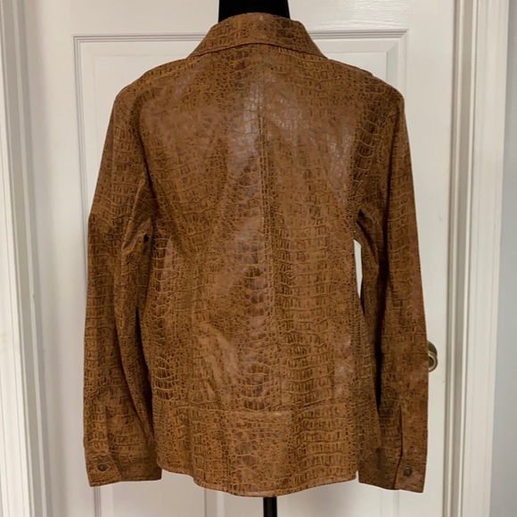Birch Hill faux leather animal pattern jacket - Size Large - Picture 2 of 11